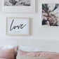 Kristen ordplakat - Love - Plakatbar.no