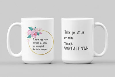 Krus til en god venn - med eget navn - Plakatbar.no