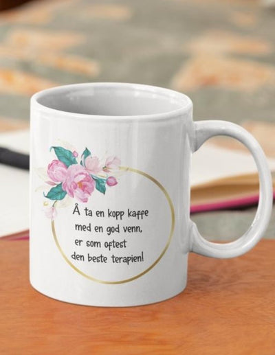 Krus til en god venn - med eget navn - Plakatbar.no