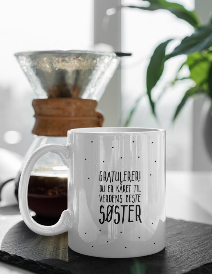 Krus til verdens beste søster - Plakatbar.no