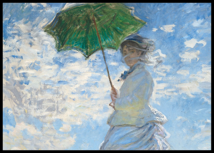 Woman with a Parasol, Claude Monet - Poster