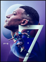 Kylian Mbappé - PSG - Plakat - Plakatbar.no