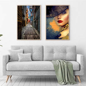 Lady with hat poster - Plakatbar.no