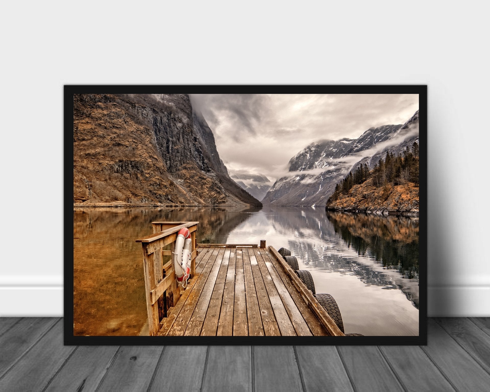 Landskap fra Gudvangen - Plakat - Plakatbar.no