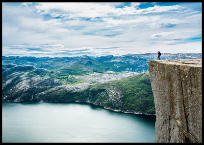 Landskap fra Prekestolen - Plakat - Plakatbar.no