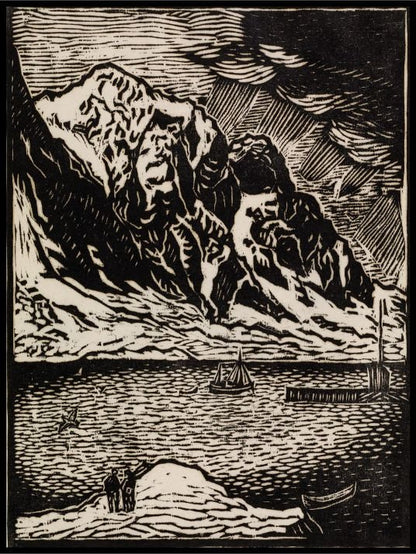 Landskap ved Svolvær- John Savio - Poster - Plakatbar.no