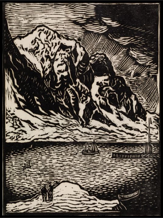 Landscape at Svolvær - John Savio - Poster