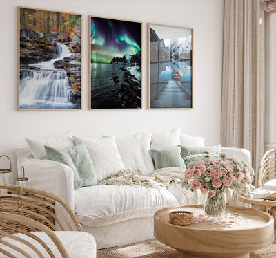 Foss i skogen 1 - Poster