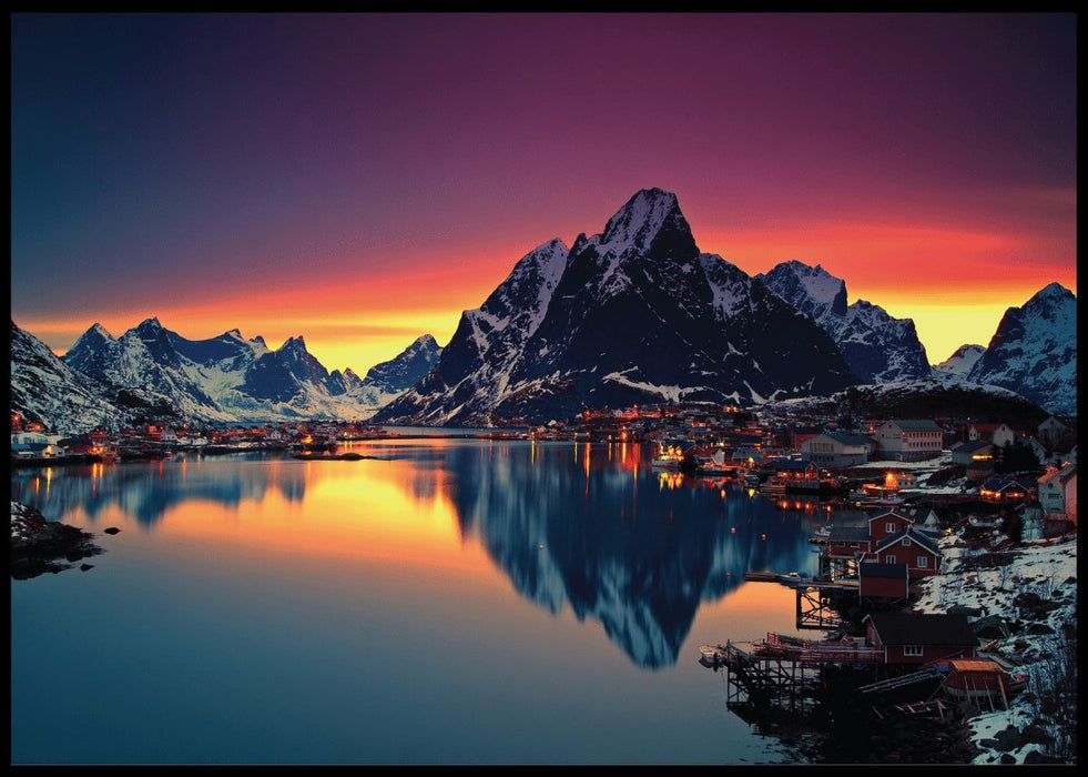 Landskapsbilde fra Lofoten - Plakatbar.no