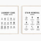 Laundry Care Poster - Hvit - Plakatbar.no