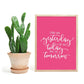 Learn From Yesterday (Rosa) poster - Plakatbar.no