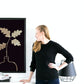 Leaves in vase, gold - Plakat - Plakatbar.no