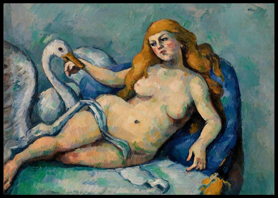 Leda and the Swan, Paul Cezanne- Plakat