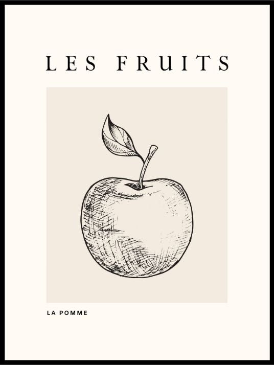 Les Fruits - Art poster
