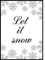 Let it snow - Juleplakat - Plakatbar.no
