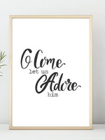 Let us adore him - juleplakat - Plakatbar.no