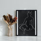 Lineart_nude black pica_002_Black - Plakatbar.no