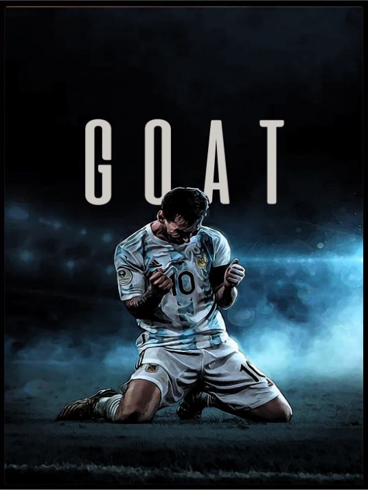 Lionel Messi GOAT - Poster