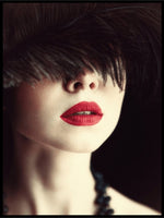 Lips and feather - Poster - Plakatbar.no