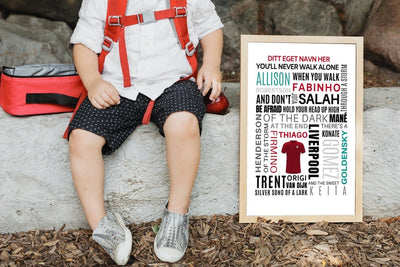 Liverpool 2022 - Ordplakat med eget navn - Plakatbar.no