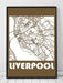 Liverpool byplakat - brun - Plakatbar.no