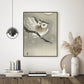 Long eared owl in Gingko, Ohara Koson- Plakat - Plakatbar.no