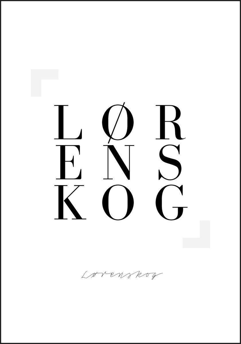 Lørenskog - Plakat - Plakatbar.no