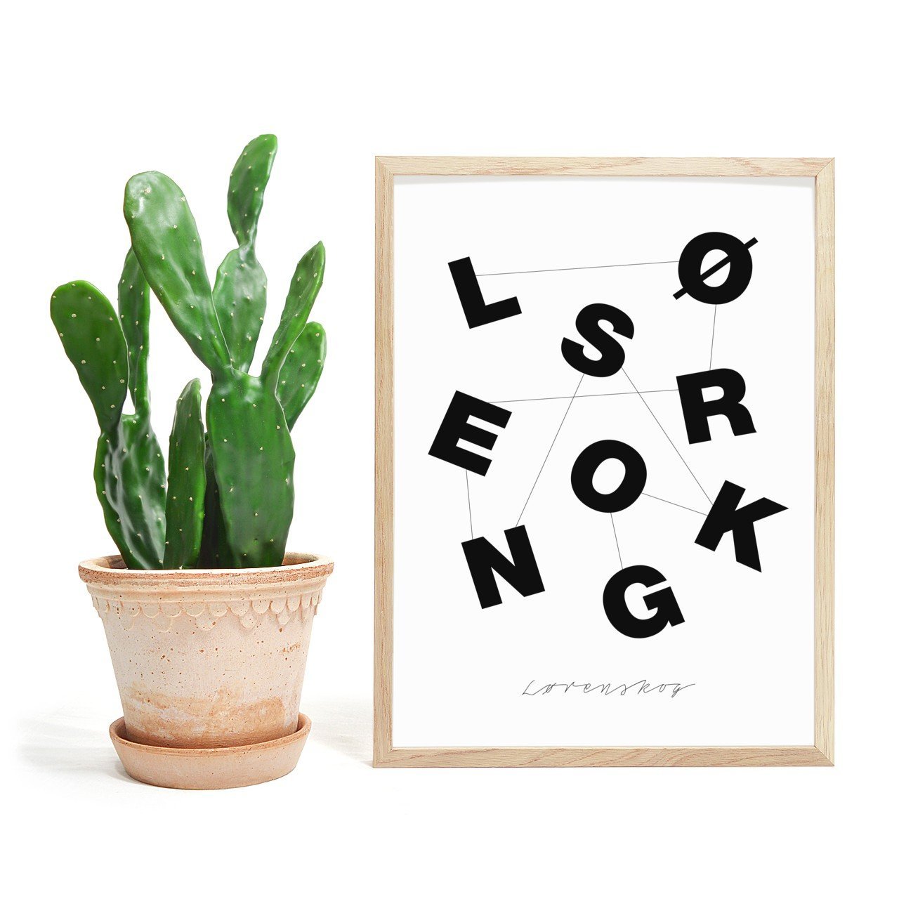 Lørenskog - Typografi Plakat - Plakatbar.no