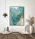 Luxury Abstract Fluid Art Turquoise Gold - Poster - Plakatbar.no