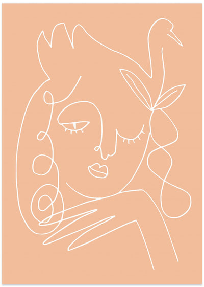 Swan Woman Peach