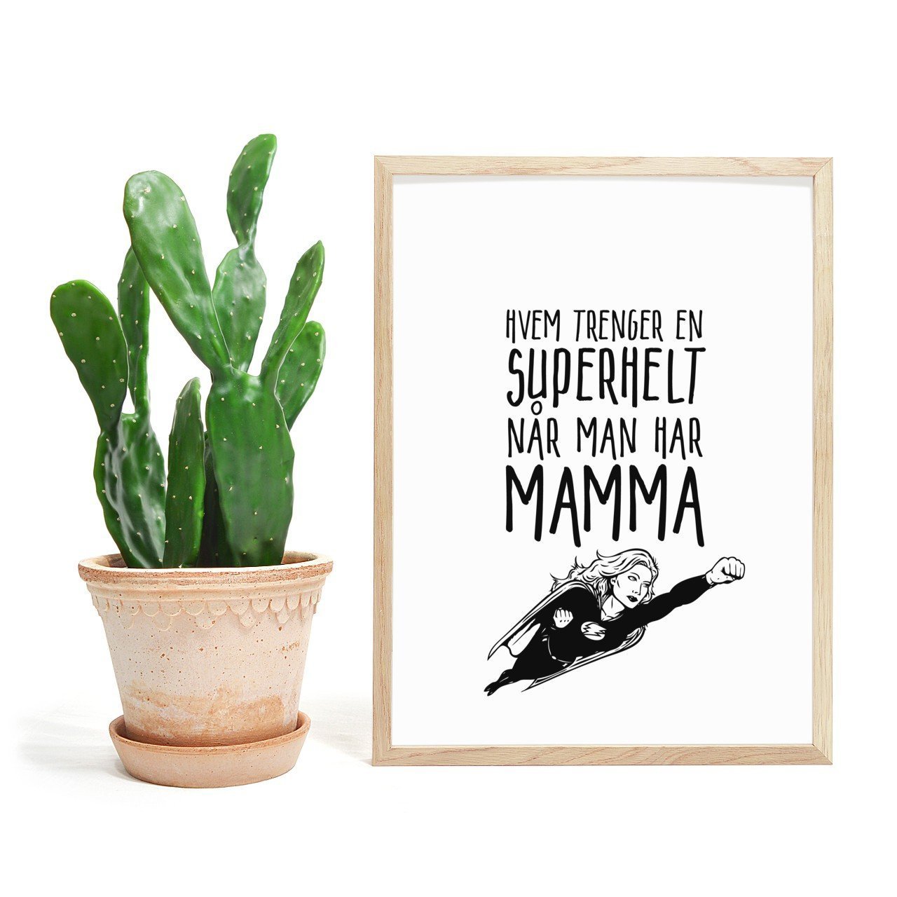 Mamma er en superhelt - Plakat - Plakatbar.no