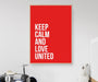 Manchester United - Keep Calm and Love United poster - Plakatbar.no
