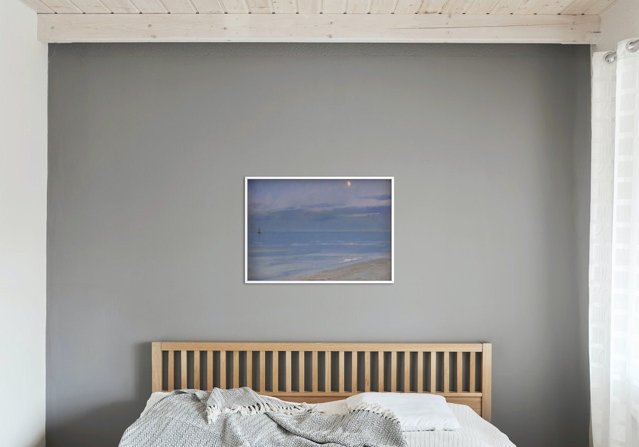 Måneskin ved Skagens strand - Peder Severin Krøyer - plakat eller lerret - Plakatbar.no