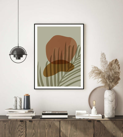 Marble Brown Abstract Poster 01 - Plakatbar.no