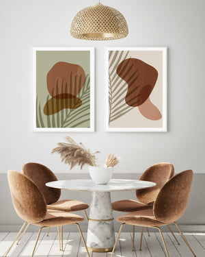 Marble Brown Abstract Poster 01 - Plakatbar.no