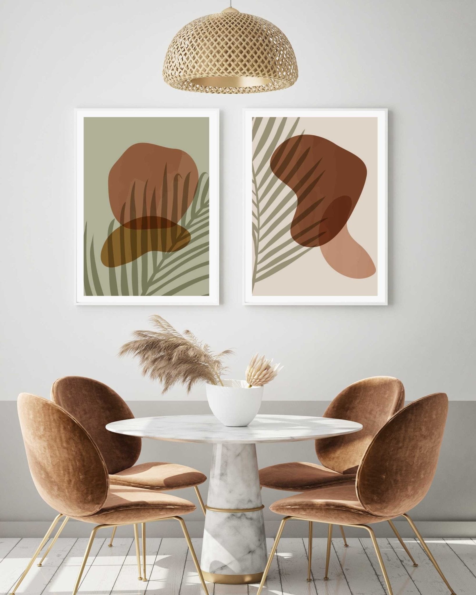 Marble Brown Abstract Poster 02 - Plakatbar.no