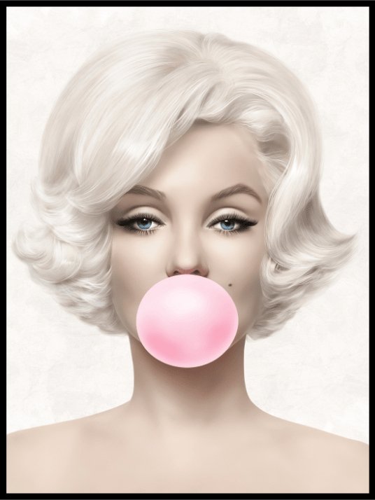 Marilyn Monroe - Bubble Gum Poster