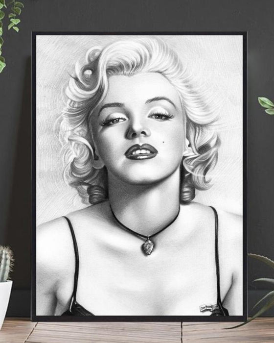 Marilyn Monroe kunstplakat - Plakatbar.no