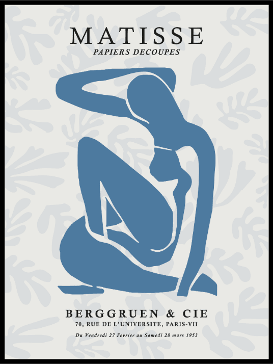 Matisse Blue Figure 02 - Poster