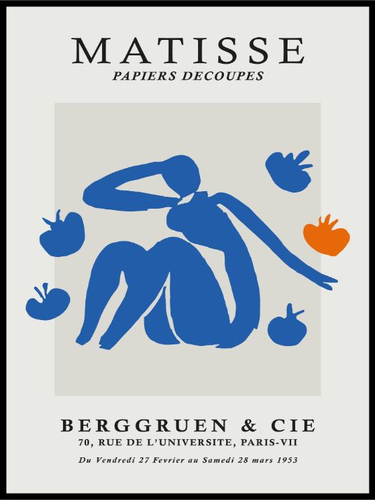 Matisse Blue Figure - Poster
