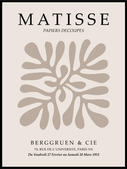 Matisse Cut Out Poster 01 - Plakatbar.no