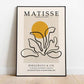 Matisse Cut Out Yellow Poster - Plakatbar.no