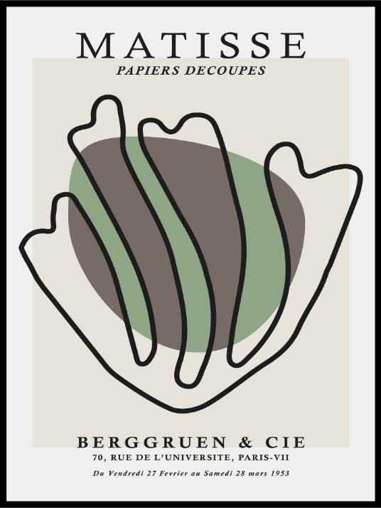 Matisse Cutout Poster - Papiers Découpés 01