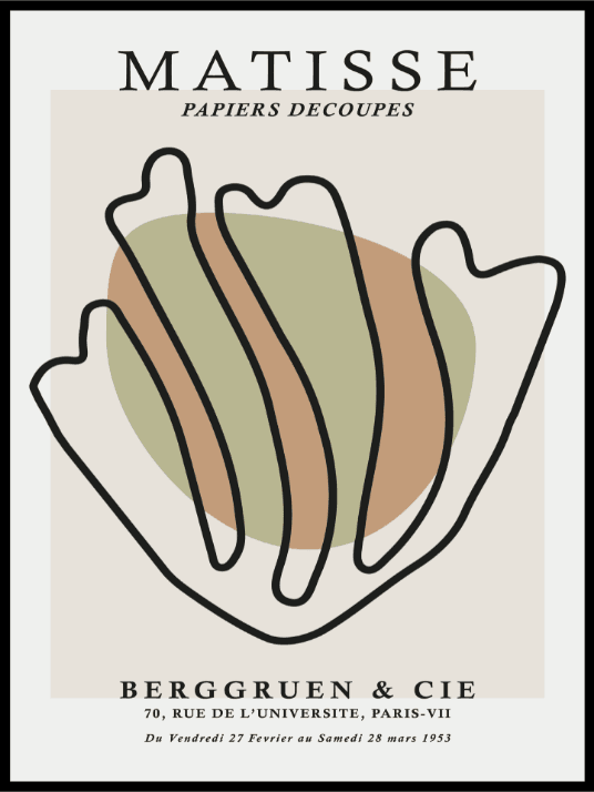 Matisse Cutout Poster - Papiers Découpés 03 - Plakatbar.no