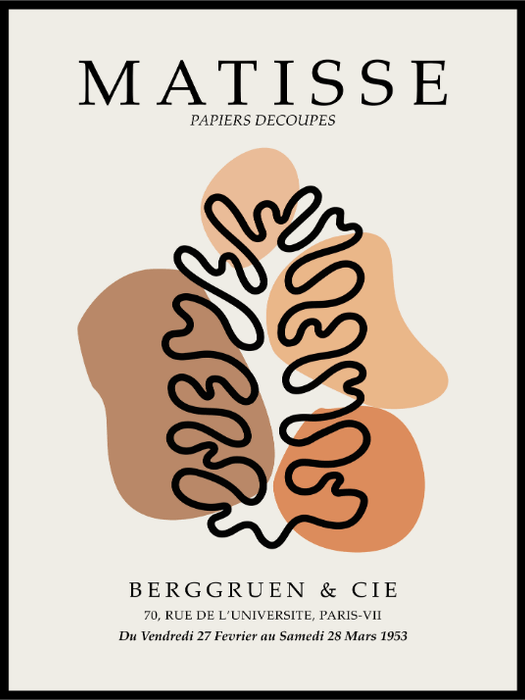 Matisse CutOuts Terracotta Poster - Plakatbar.no