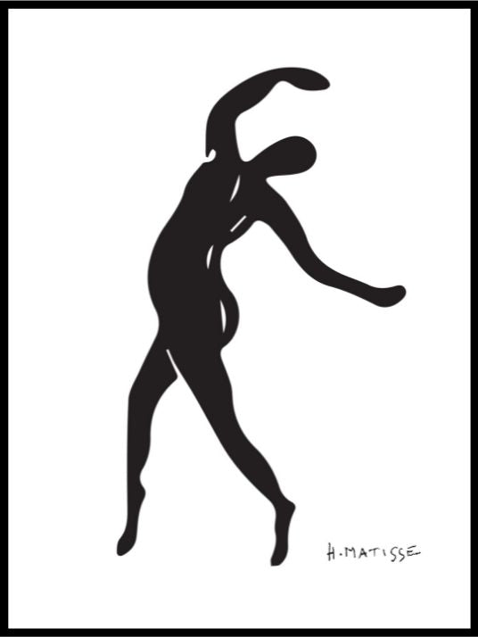 Matisse Dance - Black/White Poster
