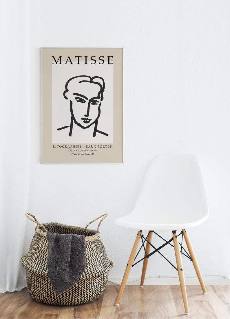 Matisse Exhibition Man Poster - Plakatbar.no