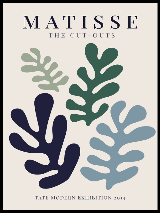 Matisse green and blue - Poster