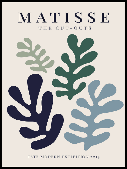 Matisse green and biue - Poster - Plakatbar.no