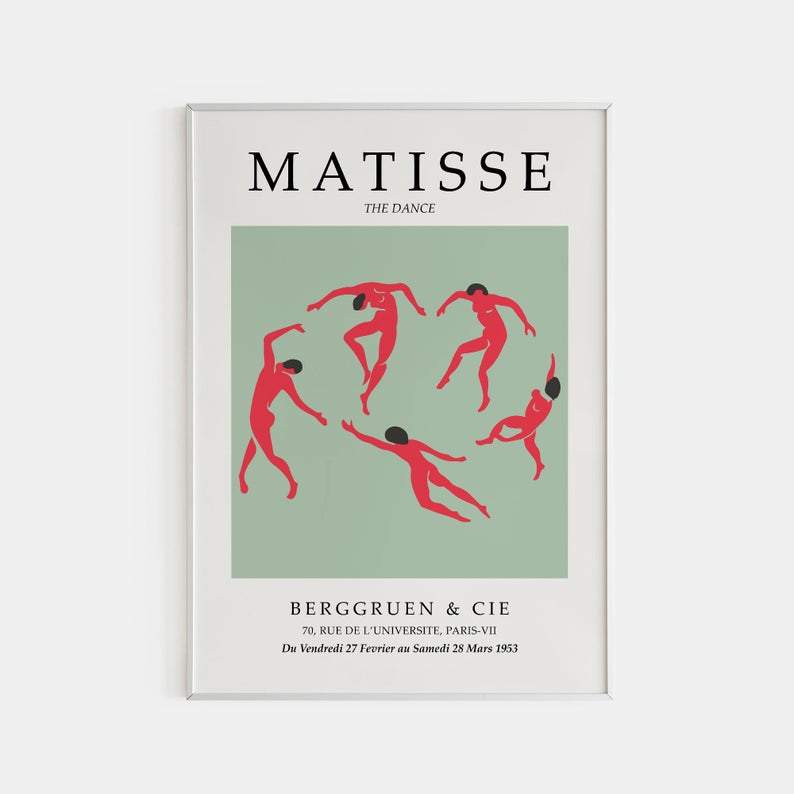 Matisse Green Dance Poster - Plakatbar.no